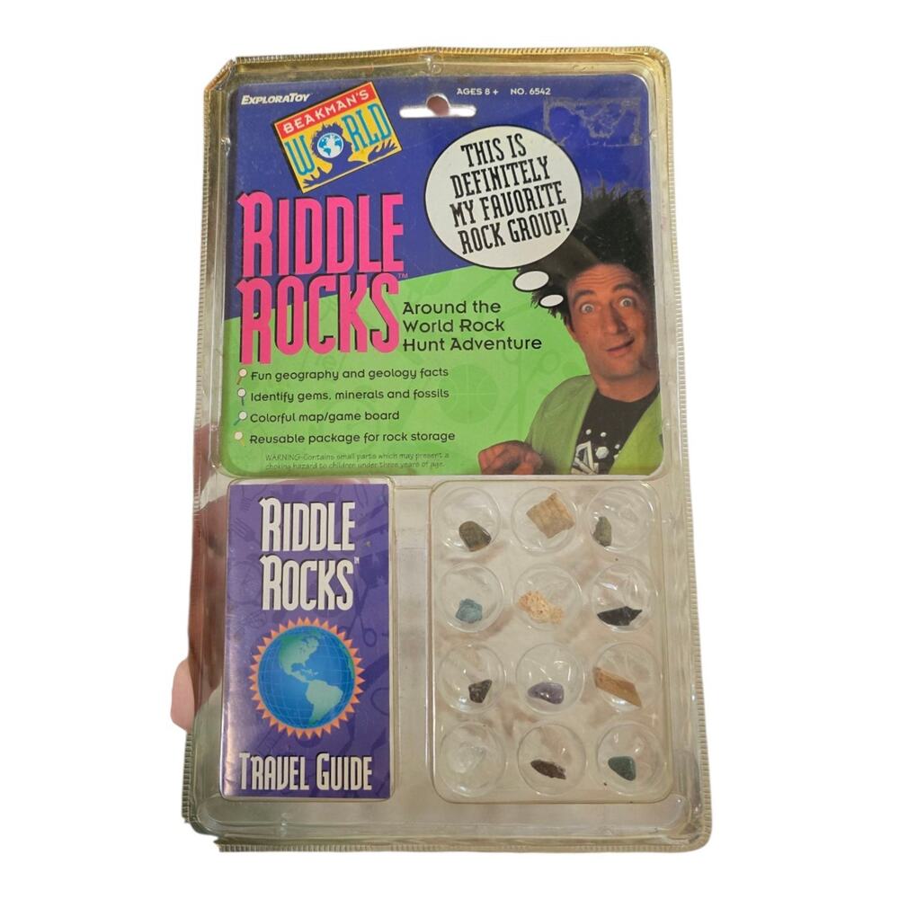 Vintage Beakmans World Riddle Rocks ExploraToy Retro 90s Science STEM